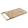 Planche à découper Home ESPRIT Doré Naturel Métal Bambou 35