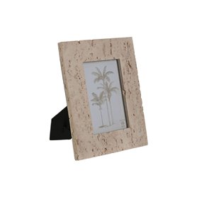 Cadre photo Home ESPRIT Beige Résine Verre Marbre Urbaine 18 x 2 x 22 cm