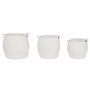 Set de basket Home ESPRIT Blanc Moderne 34 x 34 x 34 cm (3 Pièces)