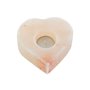 Bougeoir DKD Home Decor Rose Naturel Sel 11 x 11 x 5 cm (2 Unités)