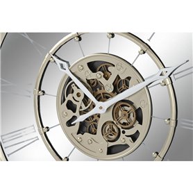 Horloge Murale Home ESPRIT Champagne Fer Miroir 67 x 8 x 67 cm