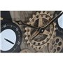 Horloge Murale Home ESPRIT Noir Naturel Verre Fer 60 x 8 x 60 cm