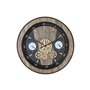 Horloge Murale Home ESPRIT Noir Naturel Verre Fer 60 x 8 x 60 cm