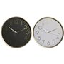 Horloge Murale Home ESPRIT Blanc Noir Aluminium 30 x 4