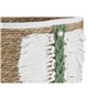 Set de basket Home ESPRIT Blanc Vert Naturel Fibre naturelle Tropical 39 x 39 x 47 cm (3 Pièces)