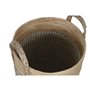 Set de basket Home ESPRIT Blanc Naturel Marron Clair PVC Corde Herbier marin Joncs 44 x 44 x 63 cm (3 Pièces)