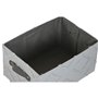 Set de basket Home ESPRIT Gris Crème 35 x 25 x 18 cm (3 Pièces) (2 Unités)