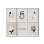 Cadre Home ESPRIT Marron Beige Moderne Urbaine 60 x 4 x 80 cm (6 Unités)