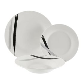 Assietes Versa Minimaliste Porcelaine 12 Pièces