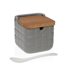 Sucrier Versa Carreaux Gris Céramique Bambou Dolomite 8