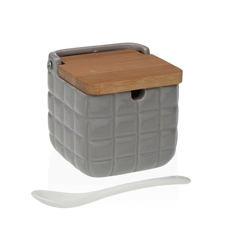 Sucrier Versa Carreaux Gris Céramique Bambou Dolomite 8