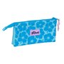 Trousse Fourre-Tout Triple Lilo & Stitch Hawaii Bleu 22 x 12 x 3 cm