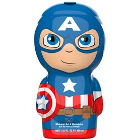 2-in-1 Gel et shampooing Air-Val Avengers Capitan America 400 ml