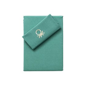 Parure de couette Benetton TEVERE Jaune Bleu 150 x 220 cm 2 Pièces