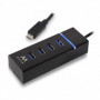 Hub USB 4 Ports Ewent EW1137 USB 3.1 Noir 26,99 €