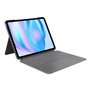 Housse pour Tablette Logitech iPad Air 2024 Gris Espagnol Qwerty QWERTY