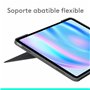 Housse pour Tablette Logitech iPad Air 2024 Gris Espagnol Qwerty QWERTY