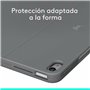 Housse pour Tablette Logitech iPad Air 2024 Gris Espagnol Qwerty QWERTY