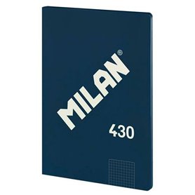 Cahier Milan 1918 Blue marine A4 à carreaux