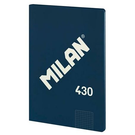 Cahier Milan 1918 Blue marine A4 à carreaux