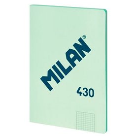 Cahier Milan 1918 Vert A4 à carreaux