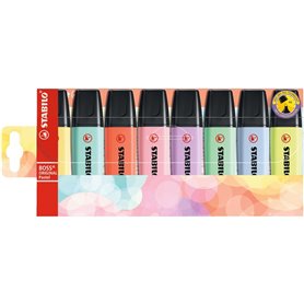 STABILO Boss Original Pastel marqueur 8 pièce(s) Pointe biseautée Multicolore