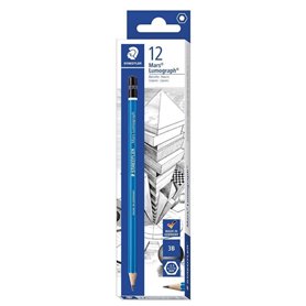 Crayons Staedtler Grafito Lumograph Lot 2 mm 3B (12 Unités)