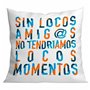 Coussin Roymart SIN LOCOS AMIGOS Blanc 40 x 40 cm