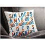 Coussin Roymart SIN LOCOS AMIGOS Blanc 40 x 40 cm