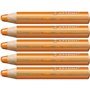 Crayons de couleur Stabilo Woody Orange 3-en-1 (5 Unités)