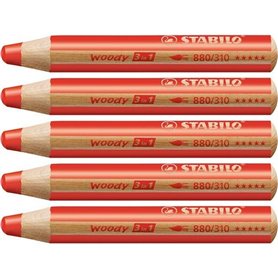 Crayons de couleur Stabilo Woody 3-en-1 (5 Unités)