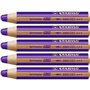 Crayons de couleur Stabilo Woody Violet 3-en-1 (5 Unités)