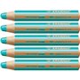 Crayons de couleur Stabilo Woody Turquoise 3-en-1 (5 Unités)