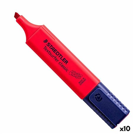 Marqueur fluorescent Staedtler Textsurfer Classic Rouge intense (10 Unités)