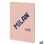 Carnet Milan 430 Rose A4 48 Volets 21 x 29