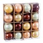 Boules de Noël Multicouleur Plastique 6 x 6 x 6 cm (16 Unités)