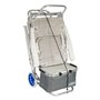 Chariot de plage polyvalent Aktive 47 x 100 x 52 cm Noir Aluminium