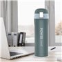 Thermos Feel Maestro MR-1643-40B Gris Acier inoxydable Caoutchouc Plastique 400 ml