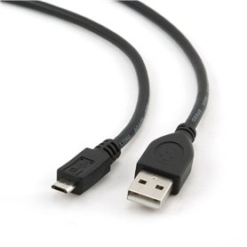 Câble USB vers micro USB GEMBIRD 1.8m USB 2.0 A/Micro-B M (3 m) Noir 1