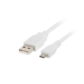 Câble USB vers micro USB Lanberg CA-USBM-10CC-0018-W Blanc 1