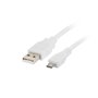 Câble USB vers micro USB Lanberg CA-USBM-10CC-0018-W Blanc 1