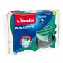 Tampon à récurer Vileda Pur Active Vert Polyuréthane (2 Unités)