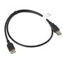 Câble Rallonge à USB Lanberg CA-USBE-10CC-0007-BK Noir 70 cm Prise Mâle/Prise Femelle