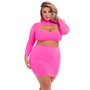 Ensemble de Lingerie Pink Lipstick Rose (3XL/4XL)