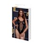 Filet Jacquard V Teddy Grande Taille Baci Lingerie BW3134-BLKQS Noir XL Queen