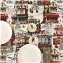 Nappe enduite antitache Belum Christmas City Multicouleur 100 x 150 cm