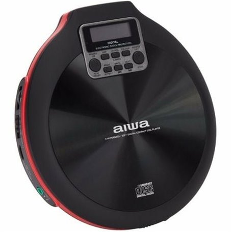 Lecteur CD/MP3 Aiwa PCD-810RD Portable Noir Rouge