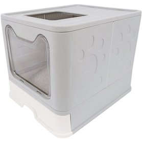 Maison de toilette - M PETS - SILE TOP - Gris - 51 x 41 x 12.5 cm - Pratique