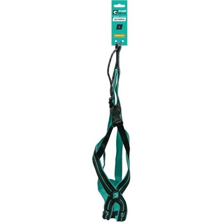 Harnais de traction pour chien - OLYMPIA - L - Type X-back - Bleu