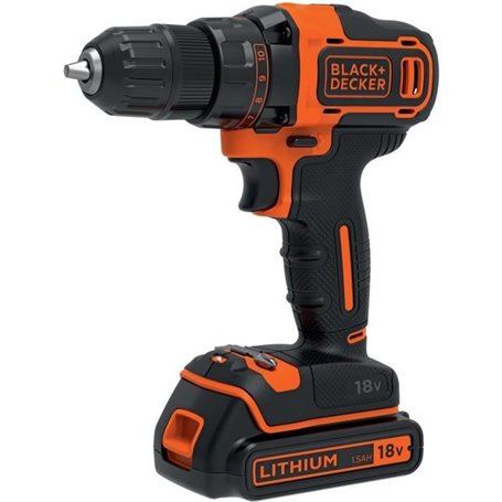 Perceuse Visseuse sans Fil - BLACK & DECKER - BDCDD186-QW - 18 V - 1 Batterie 1